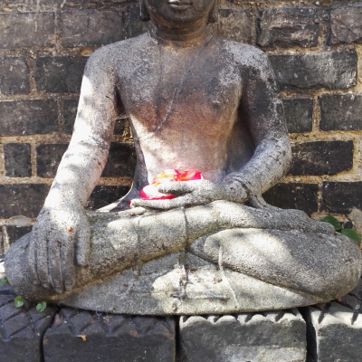 Buddha in the courtyard